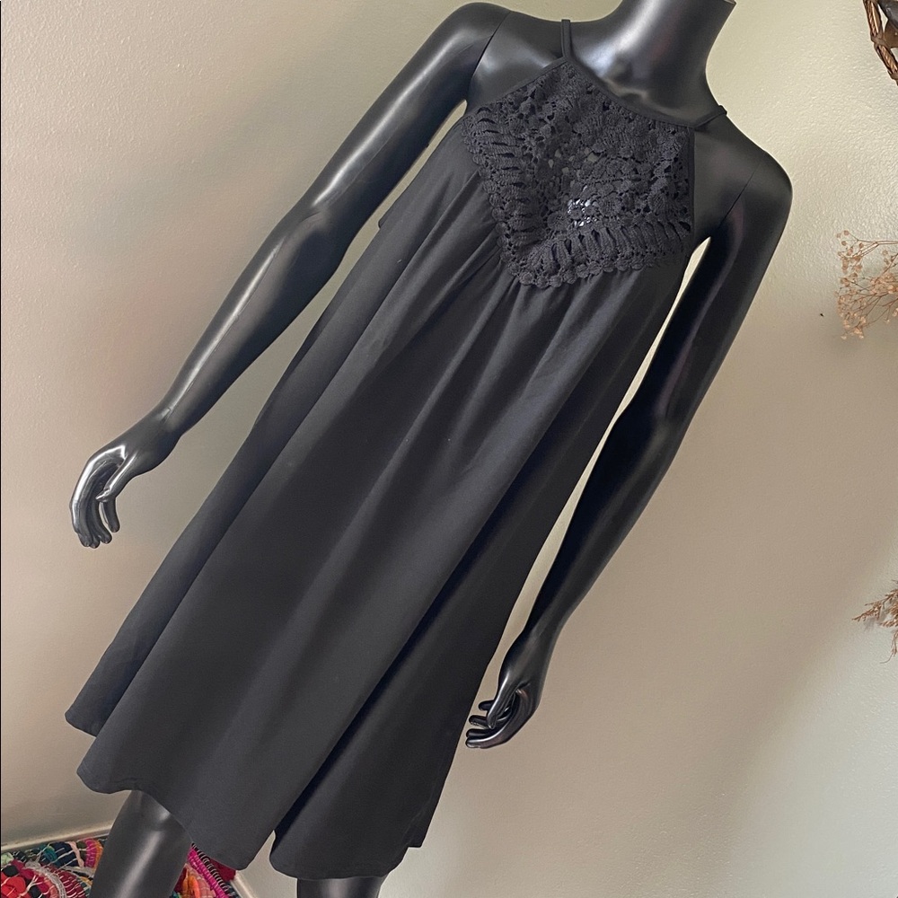 Emery Rose Black Lace Detail Dress NWTs - Picture 1 of 11